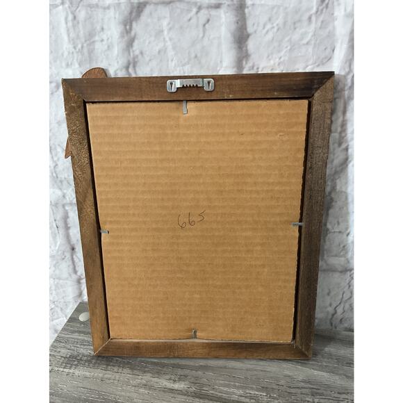 Folk Art Flowers & Herbs Wood Framed 10” x 12” - Picture 6 of 6